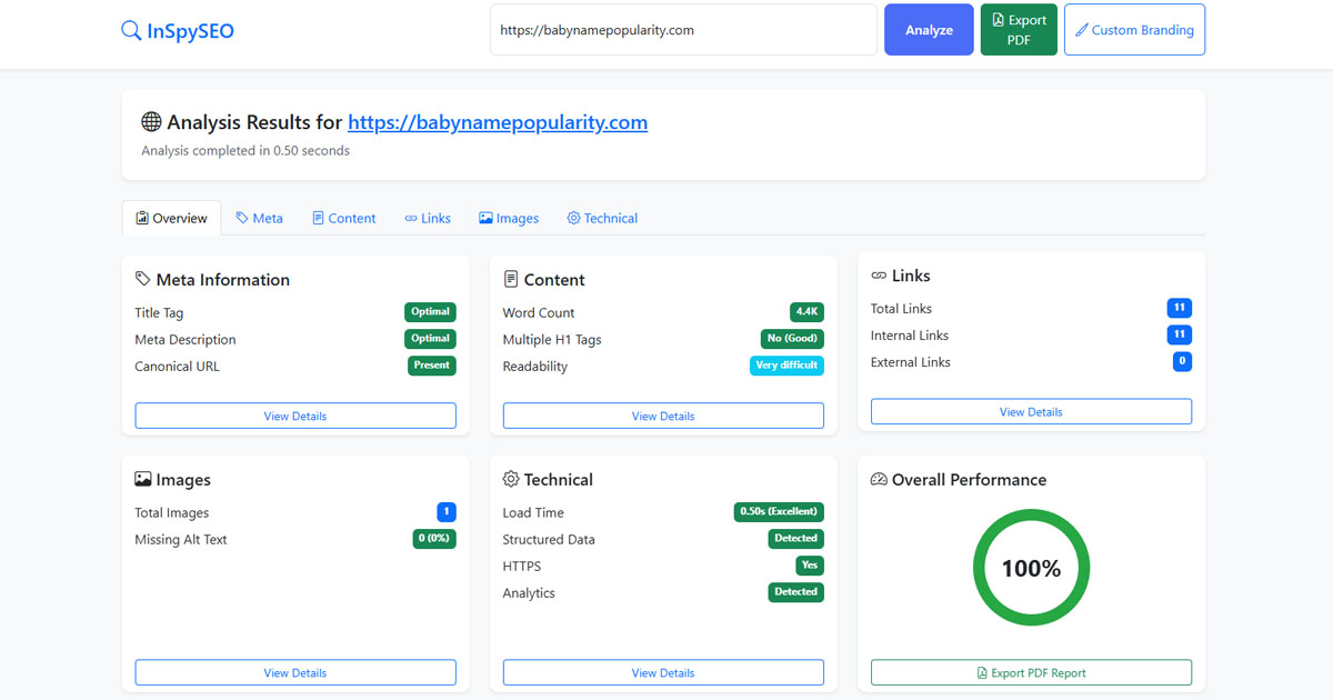 Instant Seo Free SEO Report Generator | Instant SEO Audit Tool